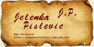Jelenka Pislević vizit kartica